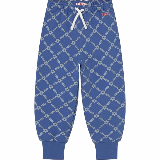 Джоггеры FLOWER GRID от бренда Tinycottons