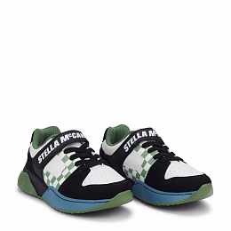 Кроссовки бело-зеленые от бренда Stella McCartney kids