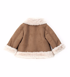 Дубленка с меховой отделкой от бренда Original Marines