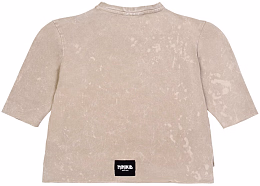 Футболка укороченная VINTAGE BEIGE от бренда MINIKID Серый Бежевый