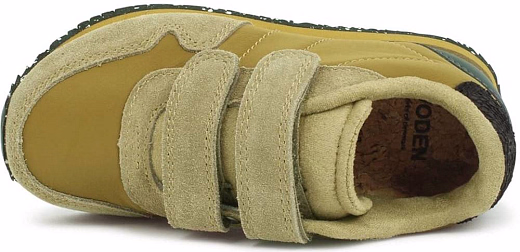 1Кроссовки Nor Suede Ecru Olive от бренда WODEN