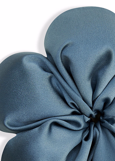 Резинка для волос «Цветок для мамы» голубая с наполнителем от бренда Kosa do Poyasa