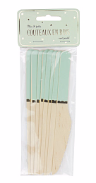 Ножи деревянные Морской голубой с золотом 8 шт от бренда Tim & Puce Factory