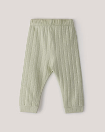 Комплект лонгслив и брюки из фактурной ткани Green от бренда Anna Leon