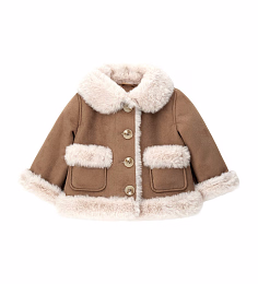 Дубленка с меховой отделкой от бренда Original Marines