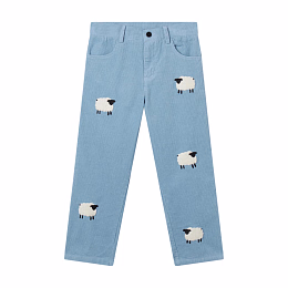 Джинсы вельветовые Sheep Pattern от бренда Stella McCartney kids