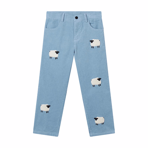 Джинсы вельветовые Sheep Pattern от бренда Stella McCartney kids