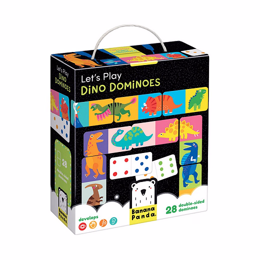 Игра домино Динозавры от бренда Banana Panda