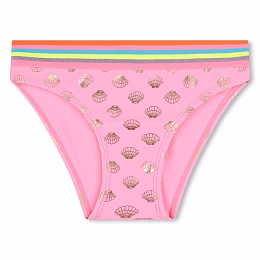 Купальник с принтом золотых ракушек от бренда Billieblush