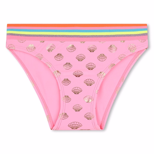 Купальник с принтом золотых ракушек от бренда Billieblush