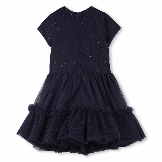 Платье Navy с деталью в пайетках от бренда Billieblush