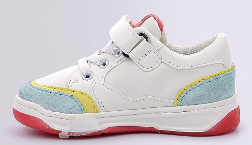 Кеды KOUIC WHITE LIGHT BLUE PINK от бренда KicKers