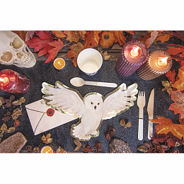 Тарелки Сова Гарри Потерра с золотом 8 шт от бренда Tim & Puce Factory