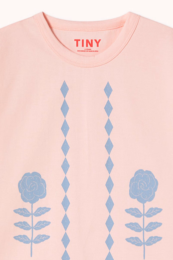 Футболка Roses and Diamonds от бренда Tinycottons Розовый