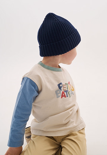 Шапка Knot merino fleece night blue от бренда Peppihat