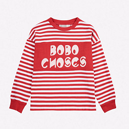 Лонгслив Red stripes от бренда Bobo Choses