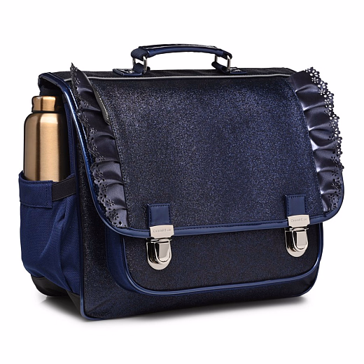Портфель Medium Froufous Glitter Cooper Blue от бренда Caramel et Cie
