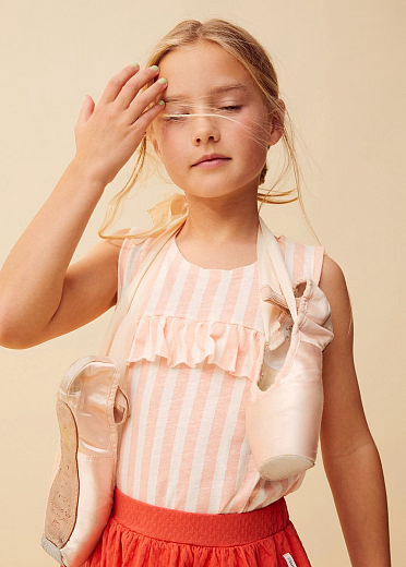 Майка ruffle stripes от бренда Sproet & Sprout