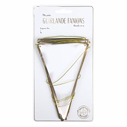 Гирлянда Флаги белый с золотом 3 м от бренда Tim & Puce Factory