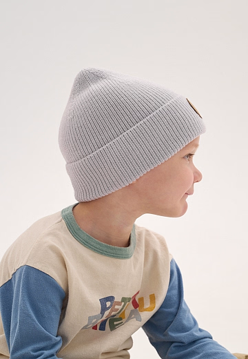 Шапка Knot merino pearl grey от бренда Peppihat
