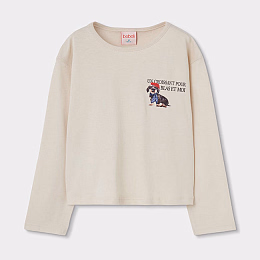 Лонгслив Dog print от бренда Boboli