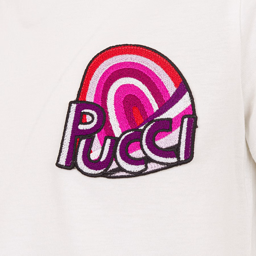 Футболка Orchidee Logo от бренда Emilio Pucci Молочный