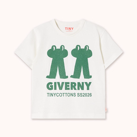 Футболка GREEN FROG от бренда Tinycottons Белый