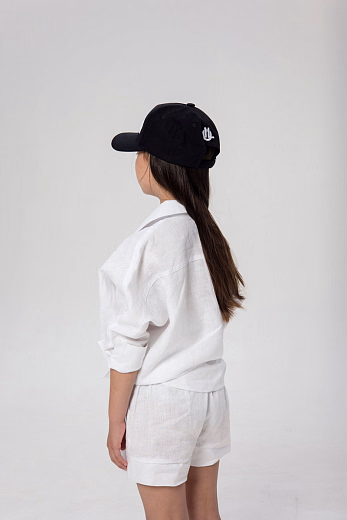 Рубашка LEN GIRL белого цвета от бренда Liqlo