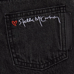 Джинсы декоррированные кнопками от бренда Stella McCartney kids