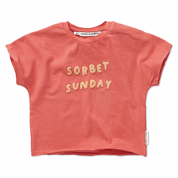 Футболка Sorbet Sunday mini от бренда Sproet & Sprout Коралловый