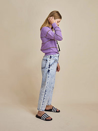 Джинсы светло-голубого цвета от бренда Les coyotes de Paris