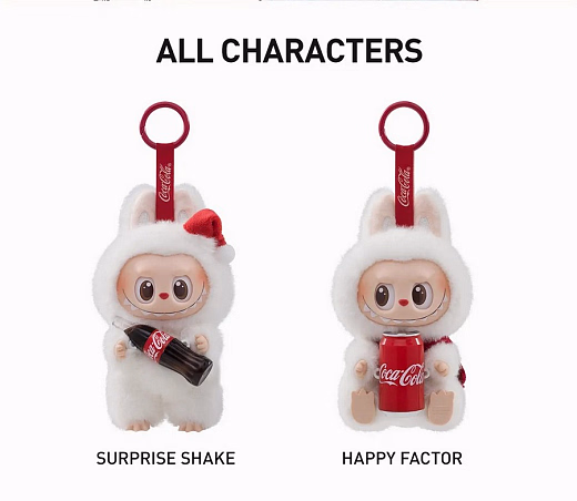 Брелок Labubu Coca Cola от бренда POP MART