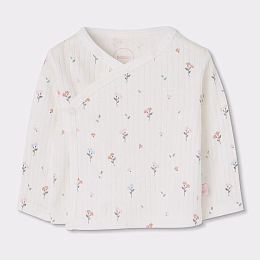 Комплект floral print: боди, распашонка, ползунки и шапка от бренда Boboli