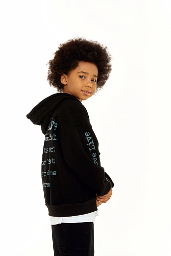 Толстовка LLL Black Grey с молнией от бренда Stormies