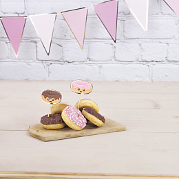 Шпажки Пончики с золотом 10 шт от бренда Tim & Puce Factory