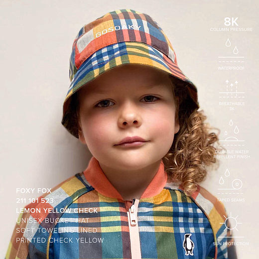 Панама от дождя и солнца FOXY FOX LEMON  от бренда Gosoaky