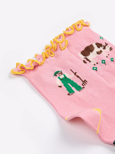 Носки Farm Adventure Pink от бренда Bobo Choses