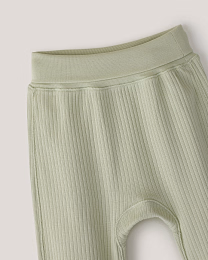 Набор штанов из фактурной ткани розового и зеленого цвета от бренда Anna Leon