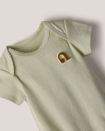 Набор боди из фактурной ткани с коротким рукавом от бренда Anna Leon