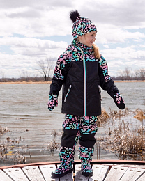 Куртка, флисовая кофта и штаны радужных цветов от бренда Deux par deux