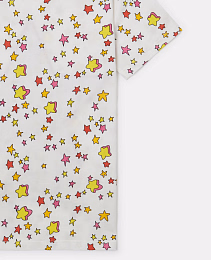 Футболка Star Graphic Fringed от бренда Stella McCartney kids Молочный