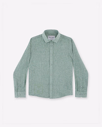 Рубашка льняная зеленая от бренда Trussardi