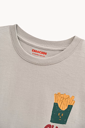 Футболка French Fries от бренда CHOOCHOO Серый