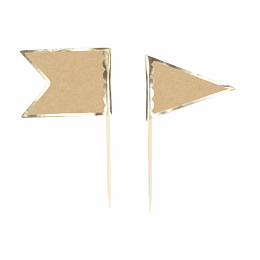 Шпажки Крафт и золото 10 шт от бренда Tim & Puce Factory