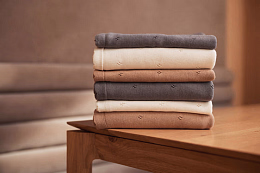 Плед Beige из БИО хлопка от бренда Jollein