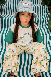 Брюки Blooming lemon от бренда Tinycottons