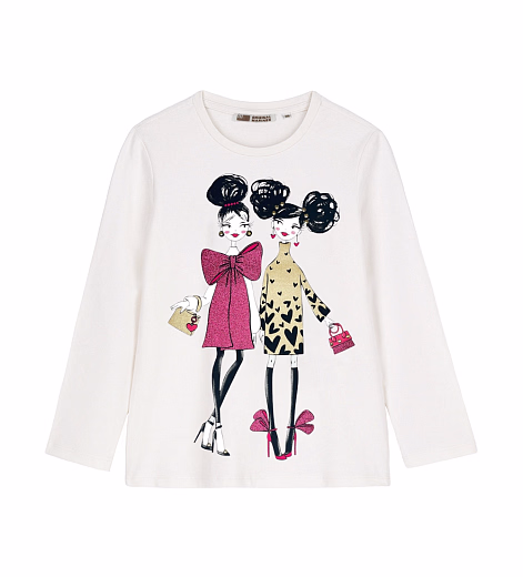 Лонгслив с принтом подружек от бренда Original Marines