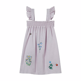 Платье-сарафан с вышивкой от бренда Stella McCartney kids