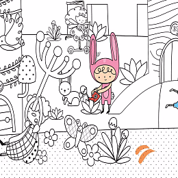 Раскраска Постер Magic Forest от бренда Apli Kids