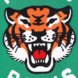 Свитшот "Тигриный рык" зеленого цвета от бренда Kenzo